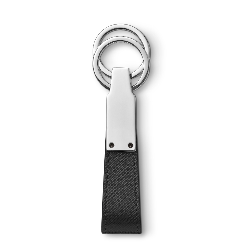 Montblanc Sartorial Black Full-Grain Loop Key Fob