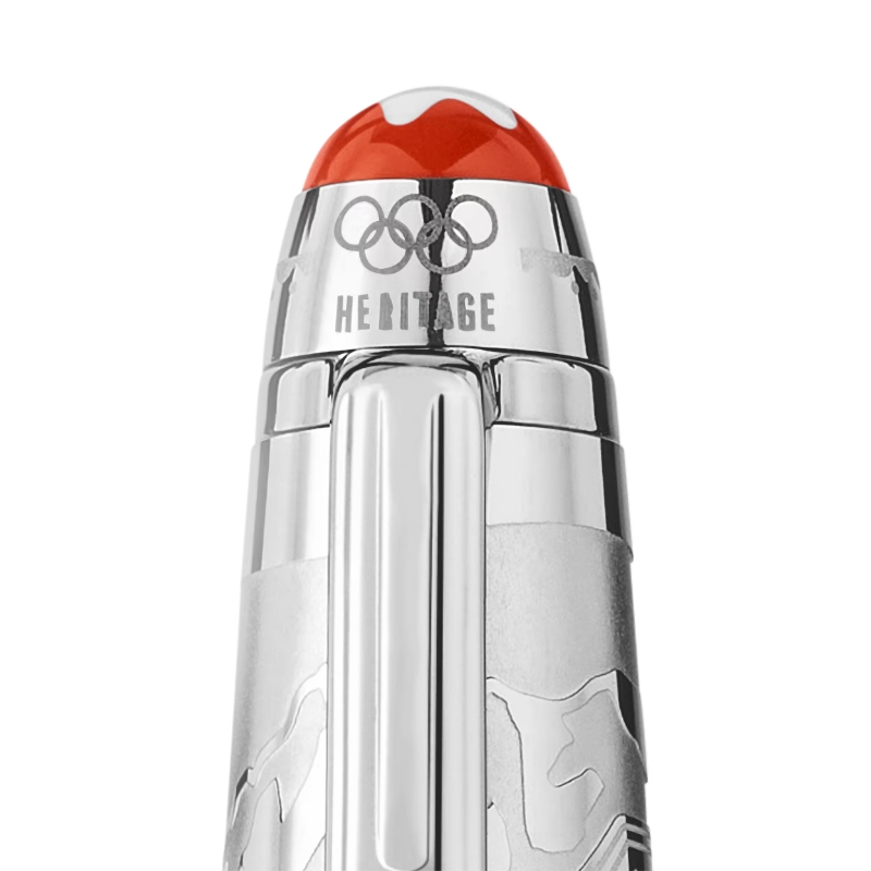 Montblanc Meisterst&uuml;ck X Olympic Heritage Chamonix 1924 Dou&acute; Classique Ballpoint Pen.