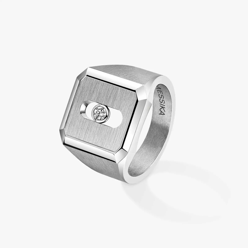 Messika Move Titanium Signet Ring