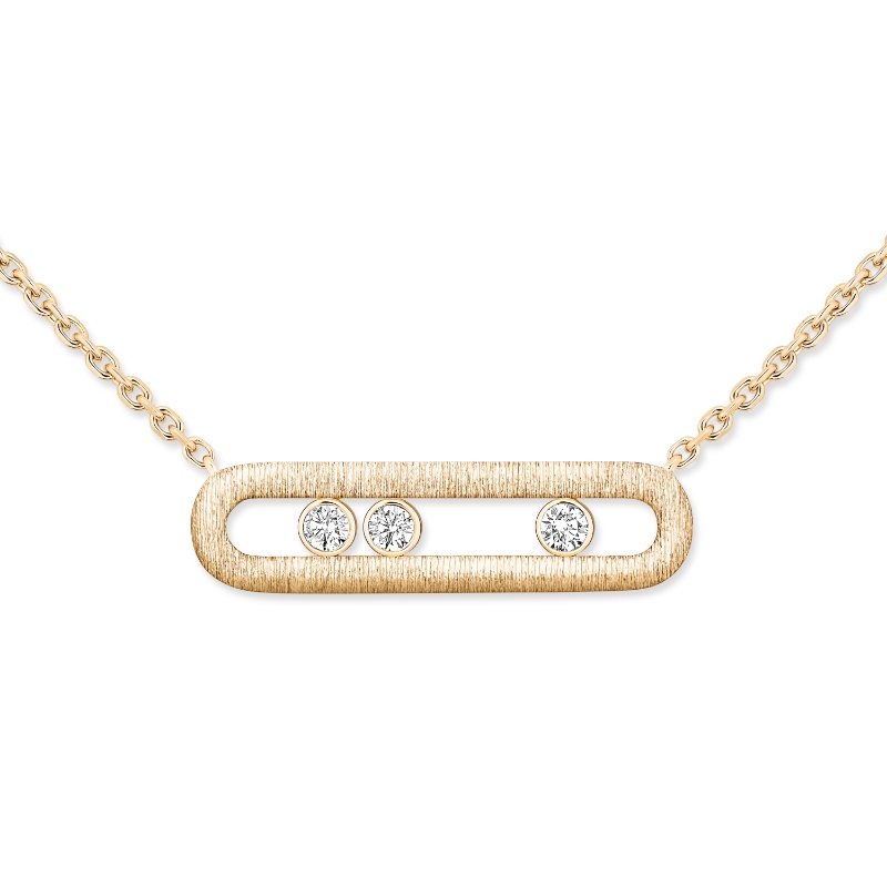 Messika Move Classique Cisele 18K Yellow Gold Necklace