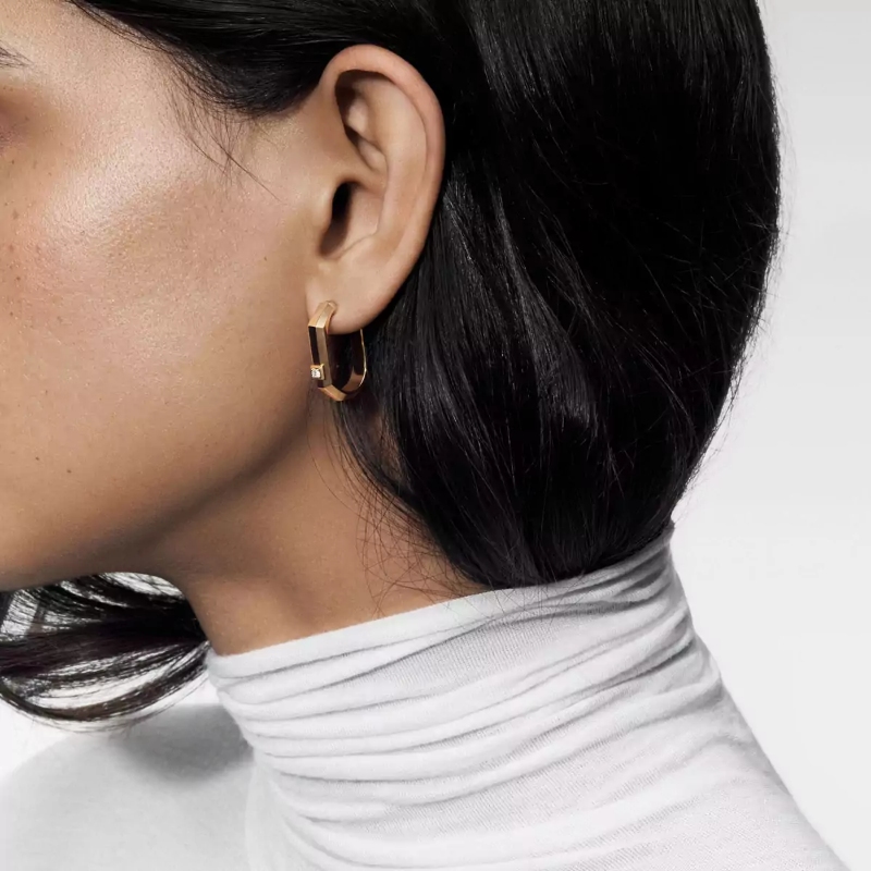 Messika Moderniste Pave-Set Hoop Earrings