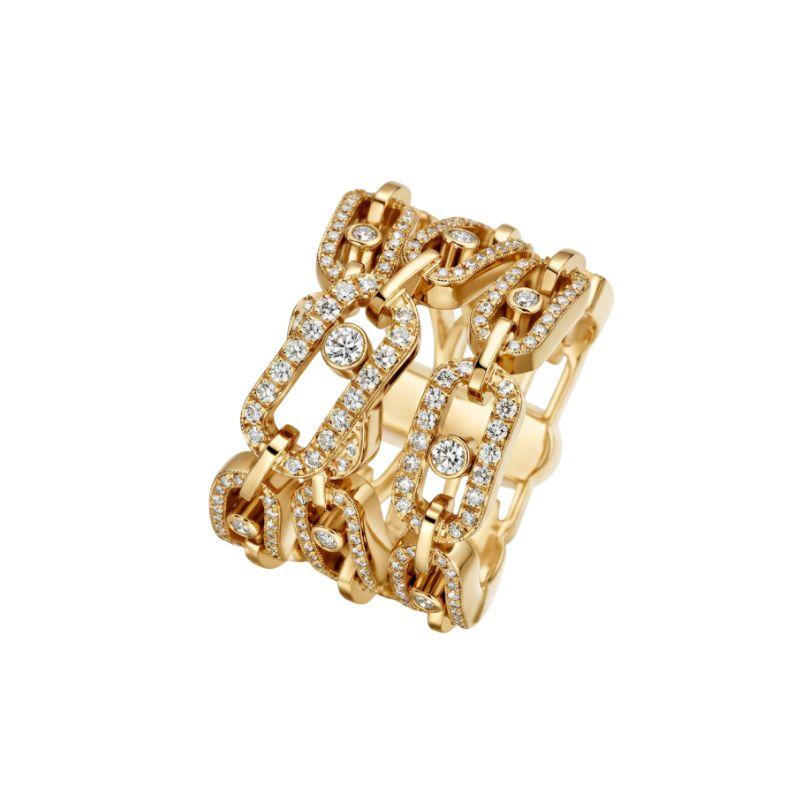 Messika Move Link 3 Row Diamond Ring