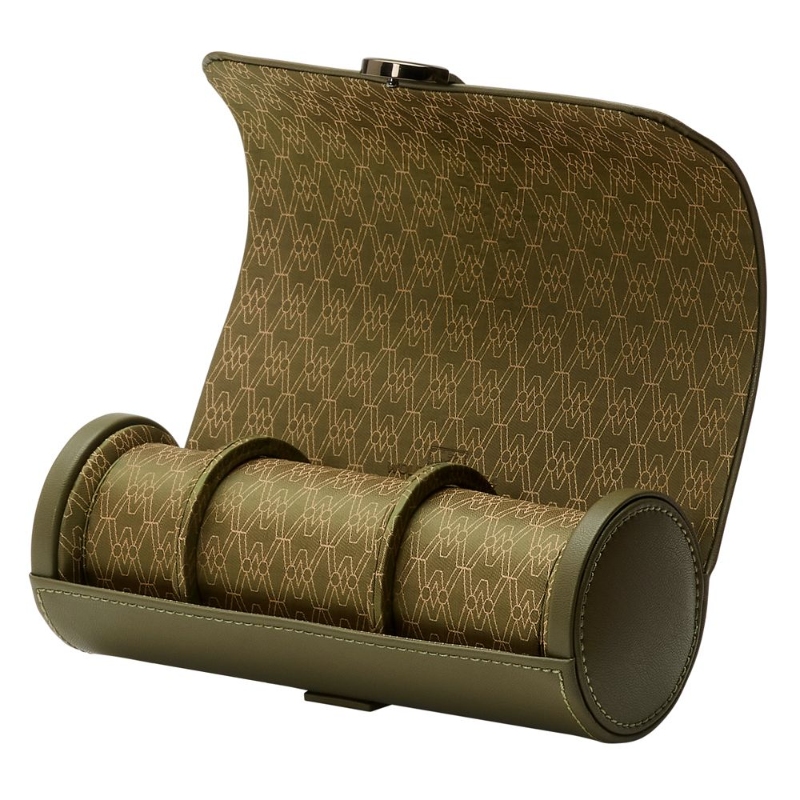 Wolf 1834 Earth Olive Triple Watch Roll