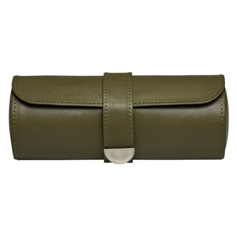 Wolf 1834 Earth Olive Triple Watch Roll
