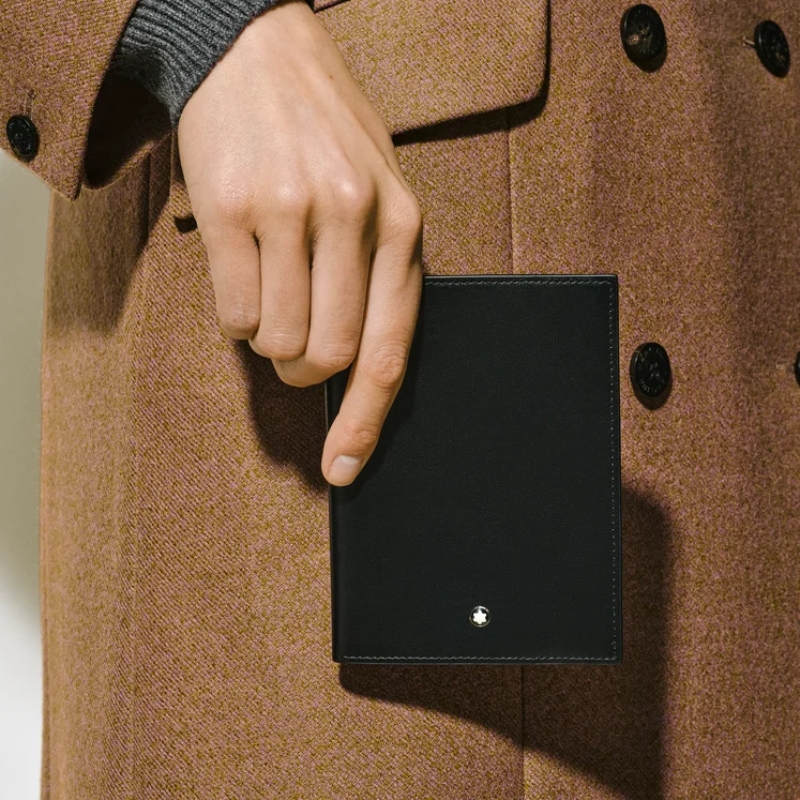Montblanc Meisterst&uuml;ck Black Calf-skin Leather Passport Holder
