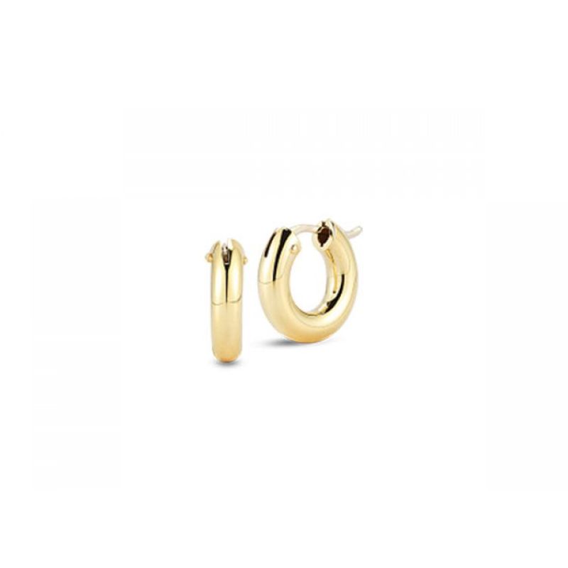 Roberto Coin 18Kt Gold Small Round Hoop Earrings