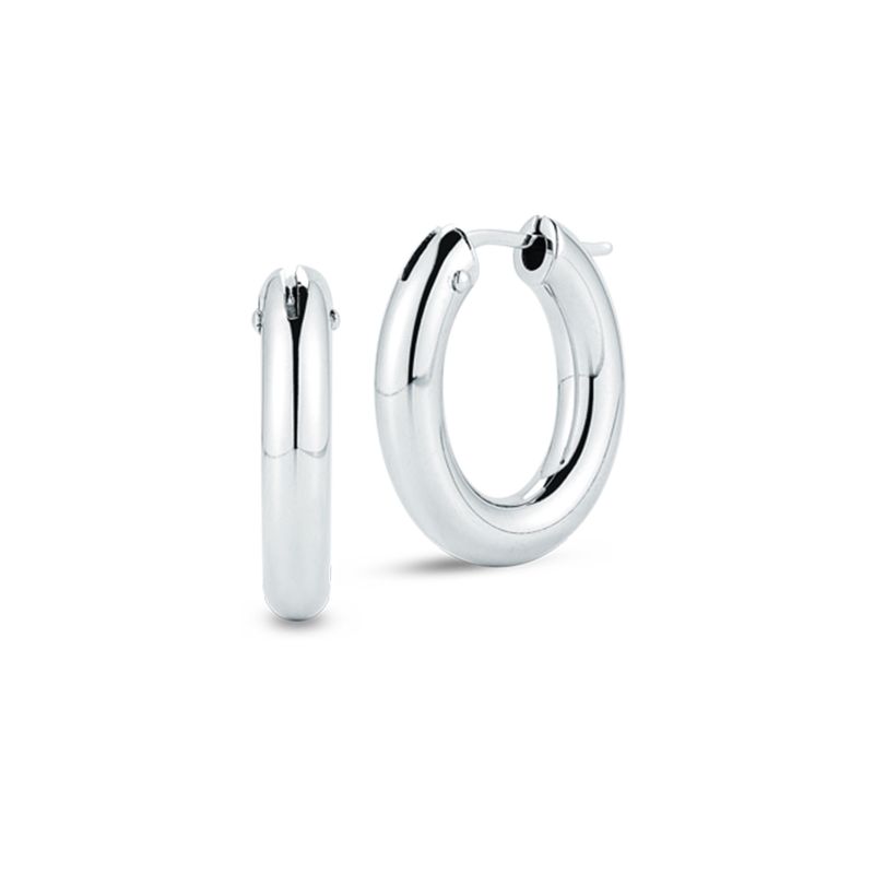 Roberto Coin 18Kt Gold Oval Hoop Earrings