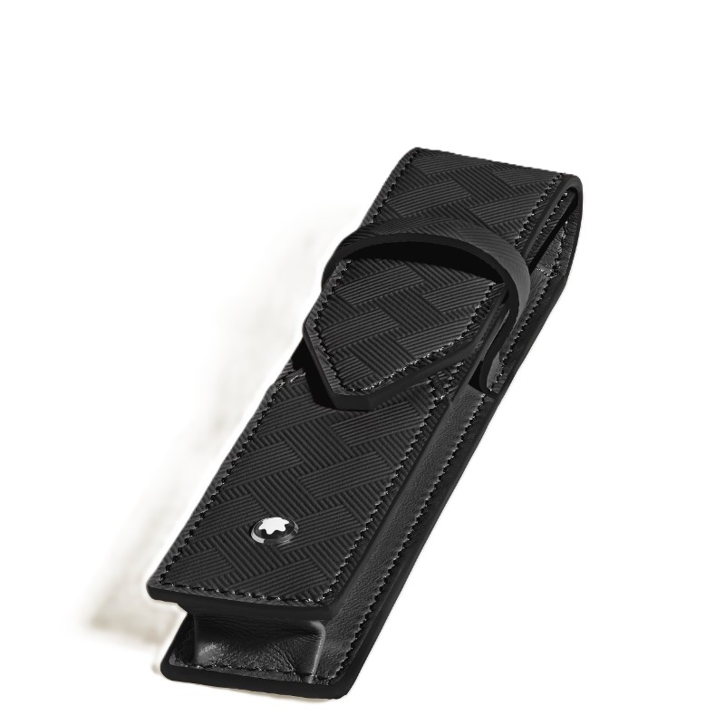 Montblanc Extreme 3.0 1 Pen Pouch In Black Full-Grain Leather