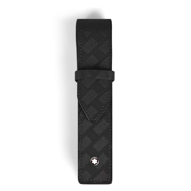 Montblanc Extreme 3.0 1 Pen Pouch In Black Full-Grain Leather