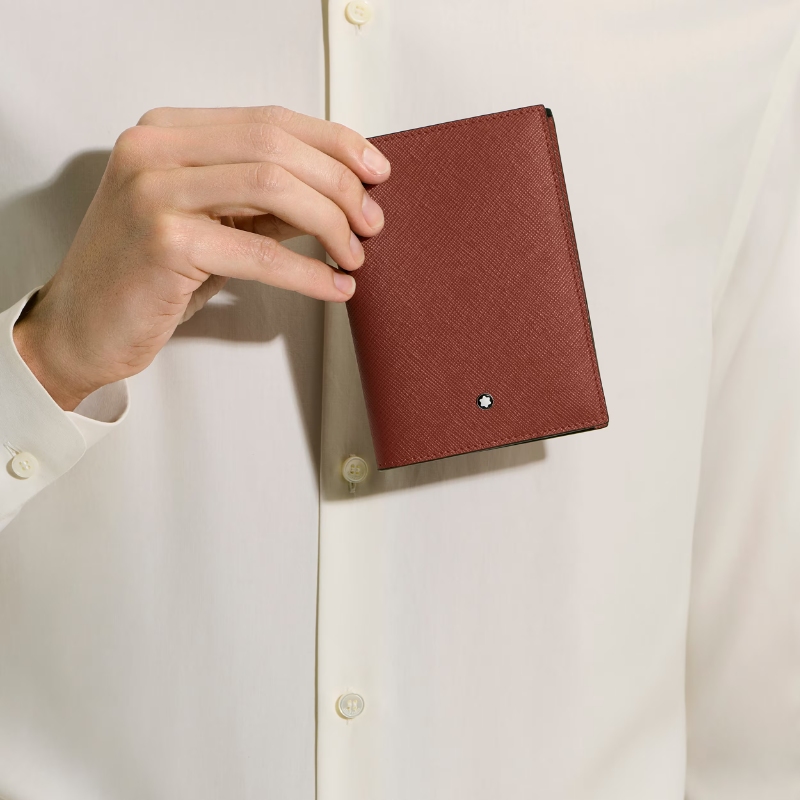 Montblanc Sartorial Red Oak Passport Holder