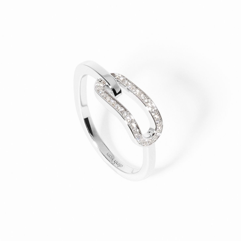 18K White Gold Maillon Small Ring