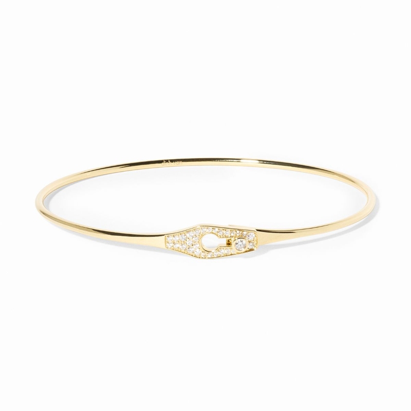 18K Yellow Gold Serrure Jonc Bracelet