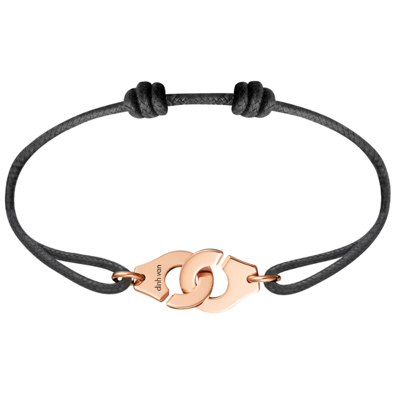 18K Pink Gold Menottes R12 Cord Bracelet