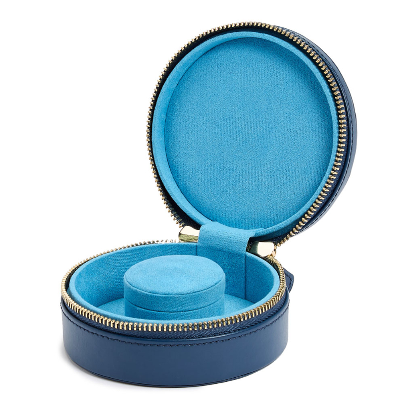 Wolf 1834 Sophia indigo Mini Round Zip Case