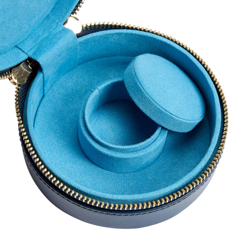 Wolf 1834 Sophia indigo Mini Round Zip Case