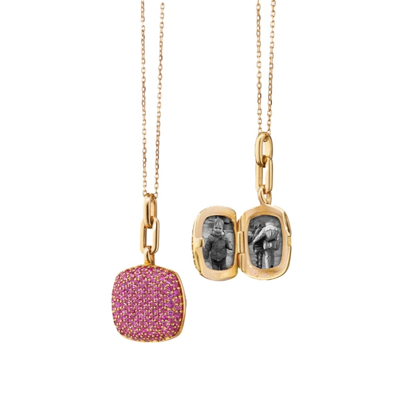 Monica Rich Kosann 18K Yellow Gold Slim Locket 