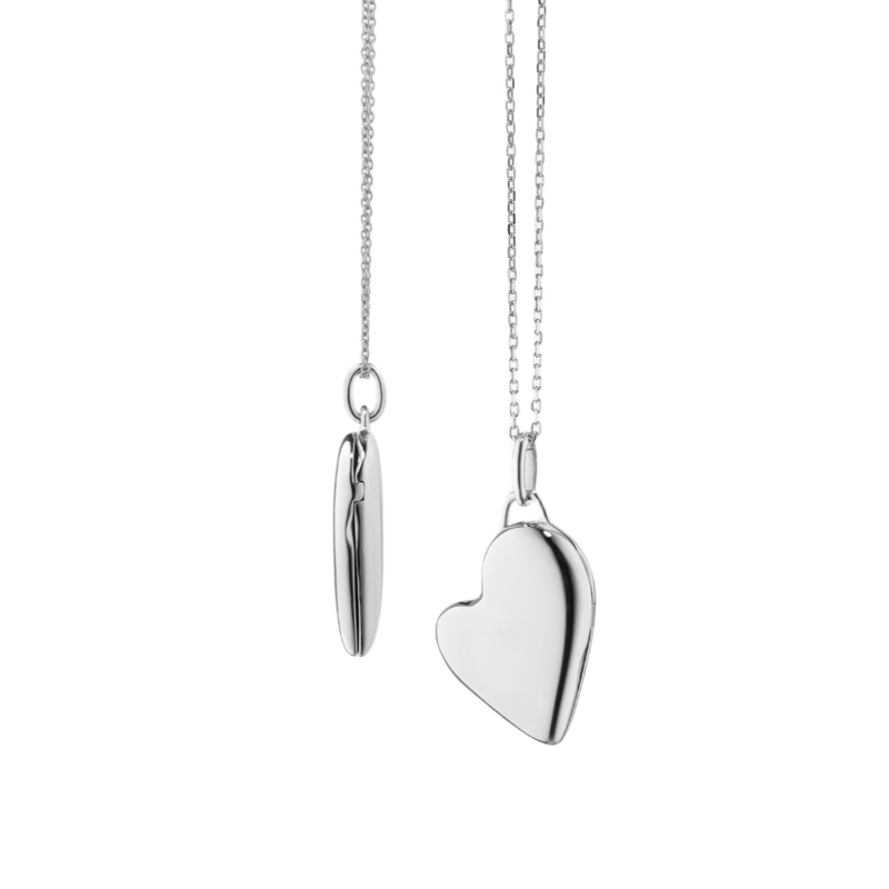 Monica Rich Kosann Slim Locket "Heart" Mini Locket Necklace