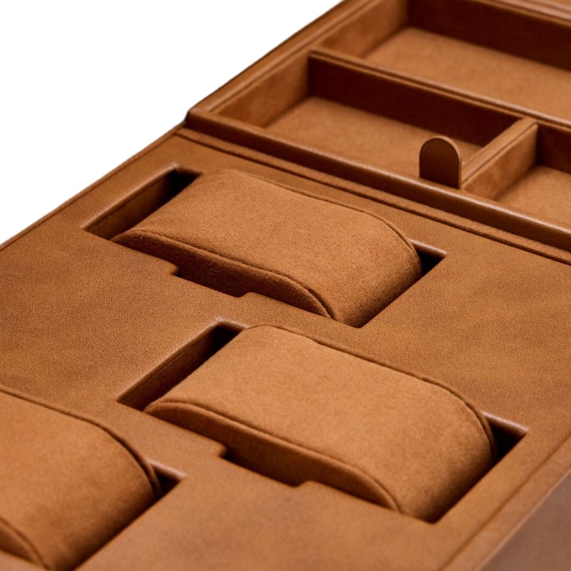 Wolf 1834 Brogue H Burnished Brown Double Winder