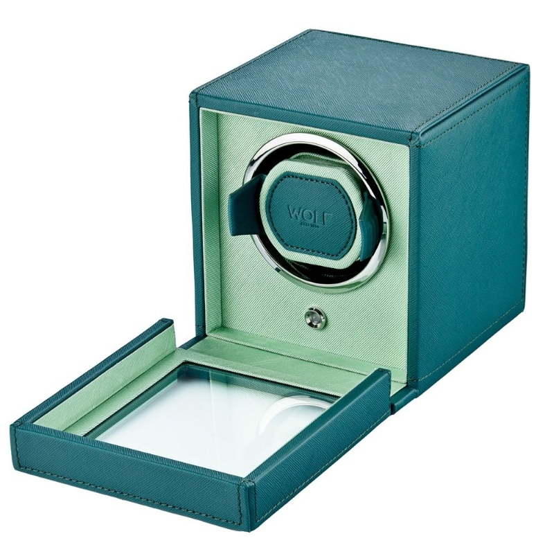 Wolf Cub Seltzer Teal/Mint Single Watch Winder