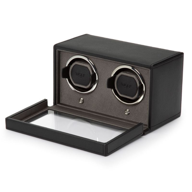 Wolf 1834 Black Cub Double Watch Winder
