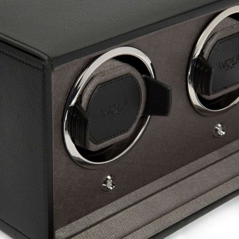 Wolf 1834 Black Cub Double Watch Winder