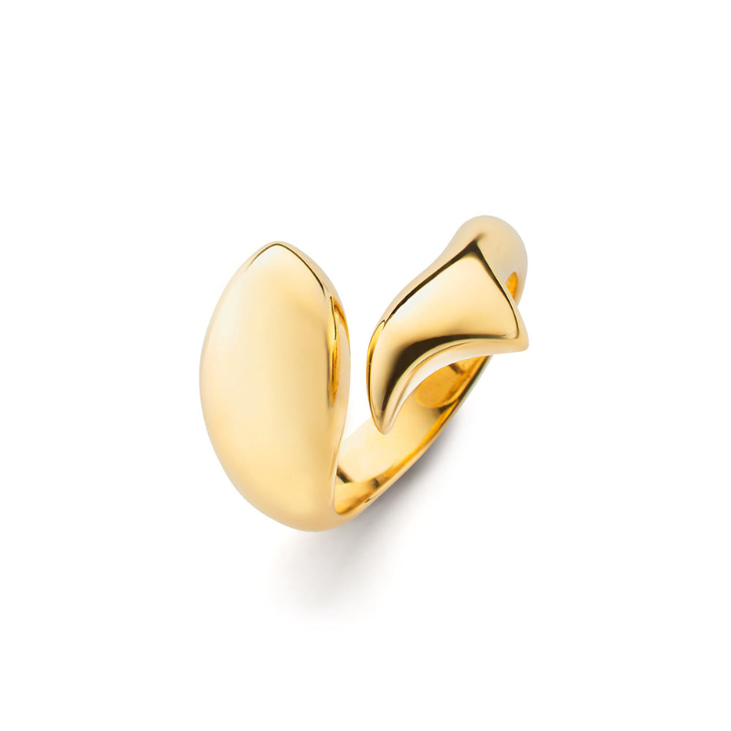 Monica Rich Kosann 18K Yellow Gold "Perserverance" Fish Ring