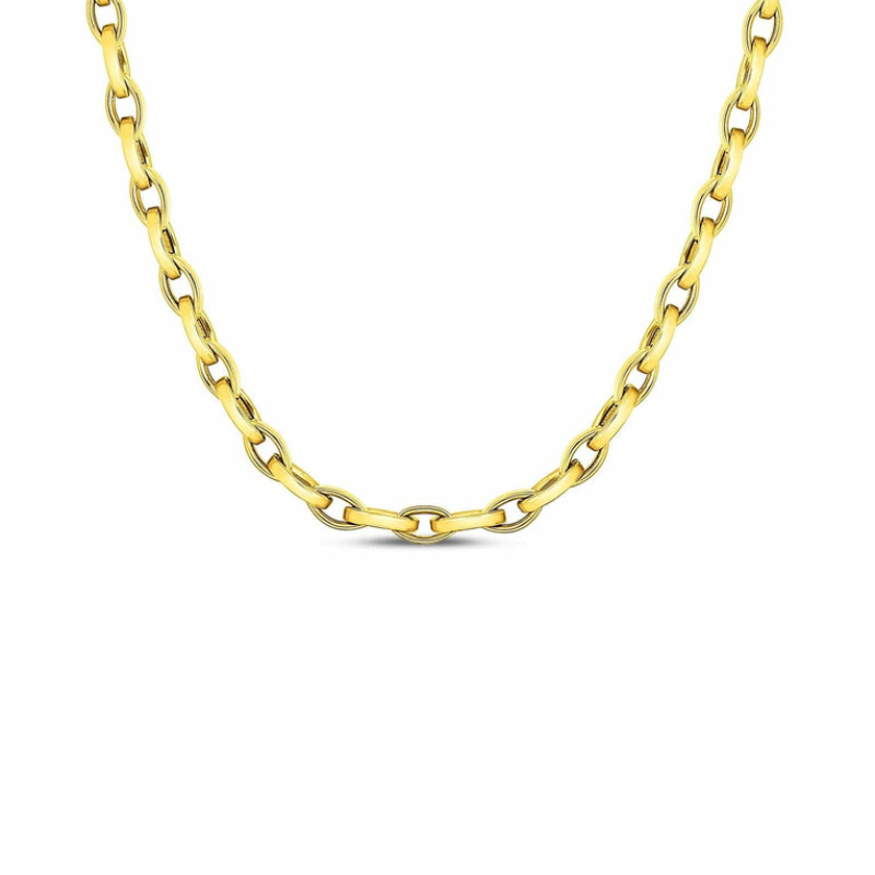 Roberto Coin 18K Yellow Gold Almond Link Necklace
