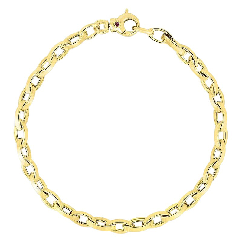 Roberto Coin 18K yellow gold link chain bracelet