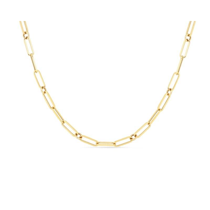 Roberto Coin 18K Yellow Gold Fine Link Paper-Clip Chain