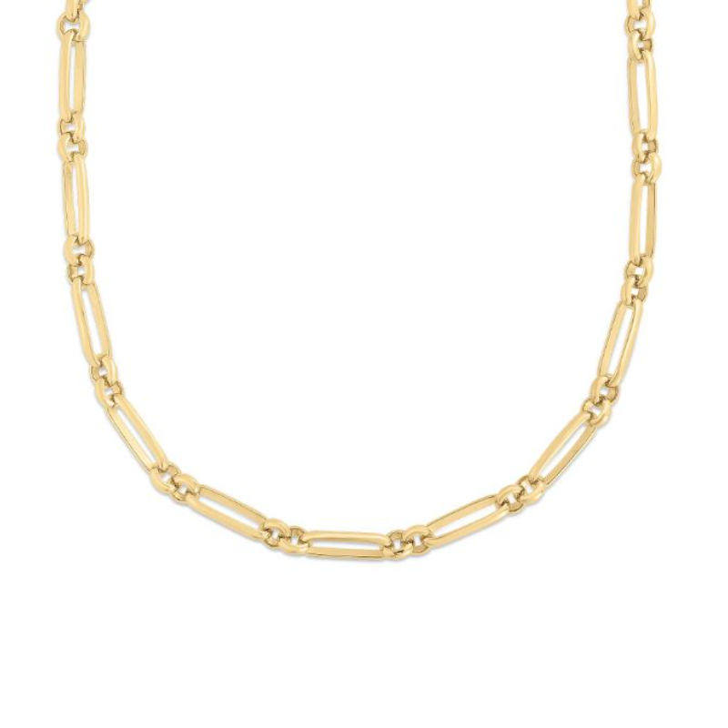 Roberto Coin 18K Yellow Gold Designer Gold Classic Link Necklace