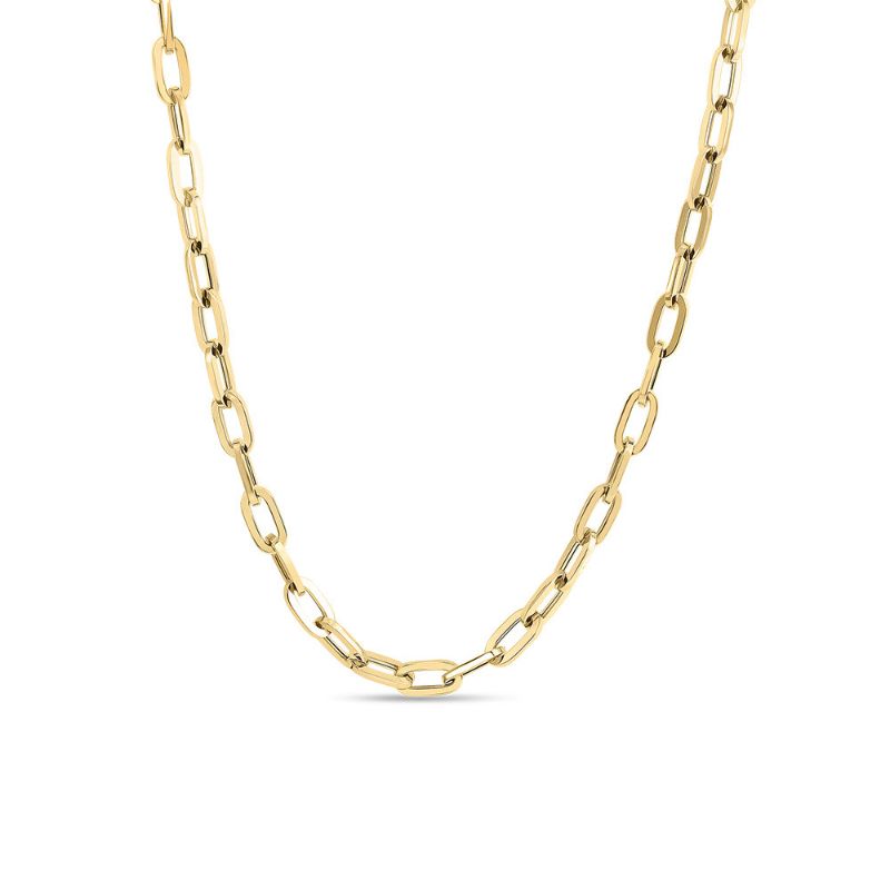 Roberto Coin 18K yellow gold Classic Oro paperclip collar necklace