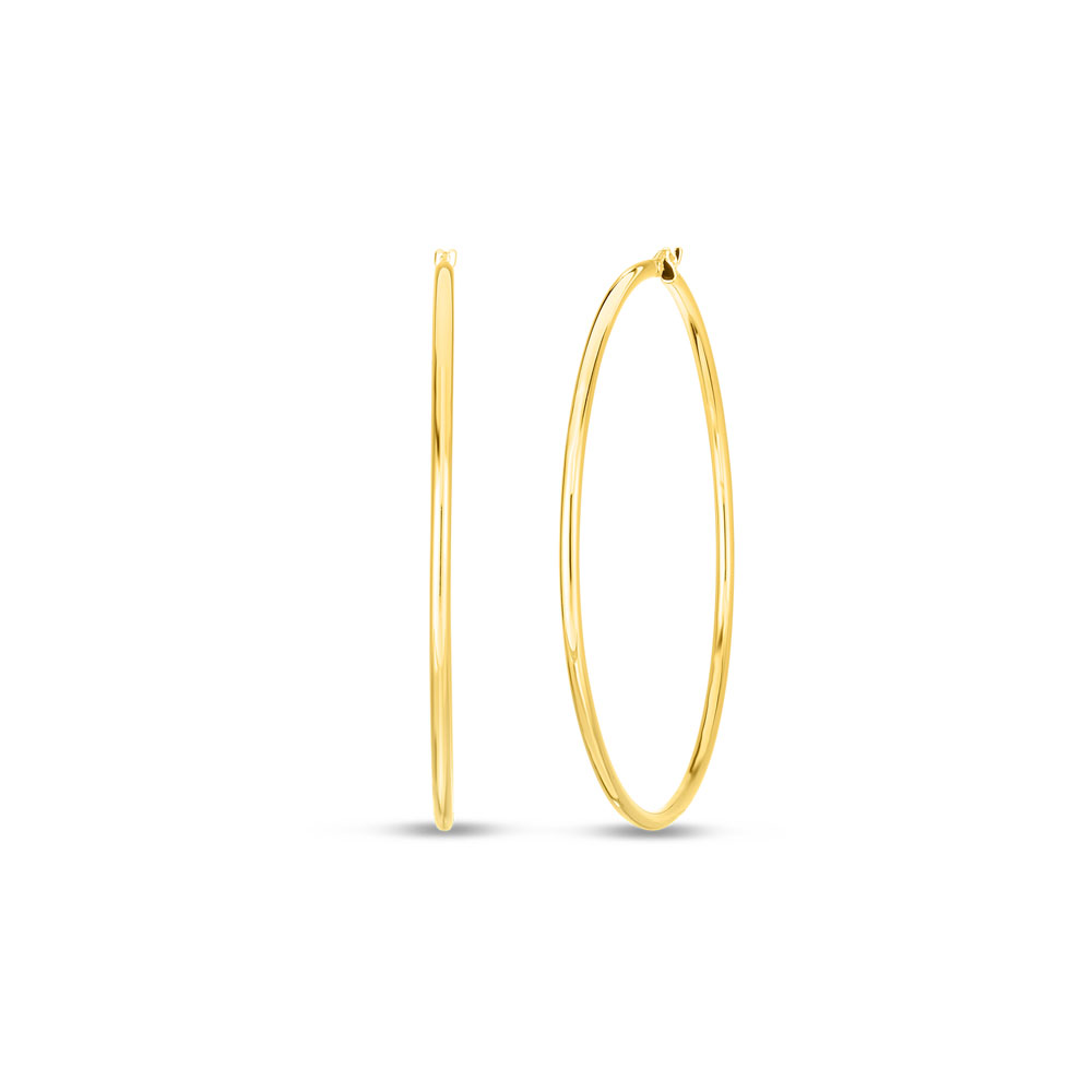 Roberto Coin 18 Karat Yellow Gold Perfect Gold Hoop Earrings