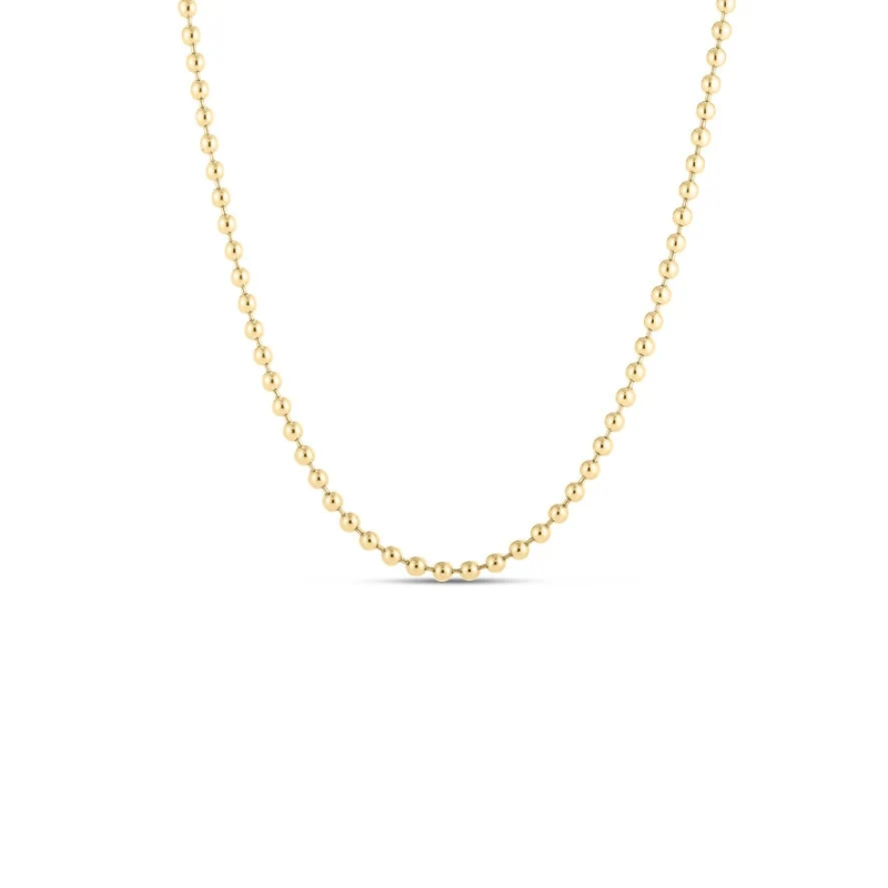Roberto Coin Designer Gold Bead Chain