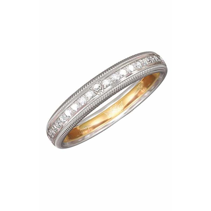 Wellendorf 18kw Juliet Diamond Band D - 0.55ctw, size 55.0 (7 3/8 US)