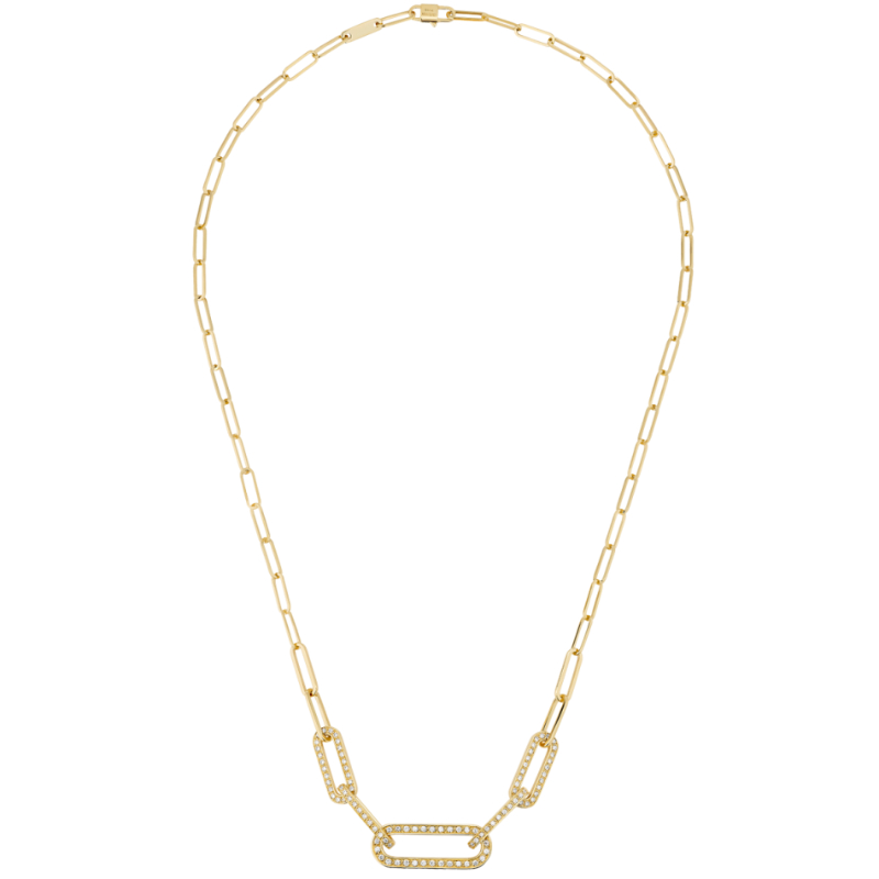 18K Yellow Gold Maillon L Link Necklace