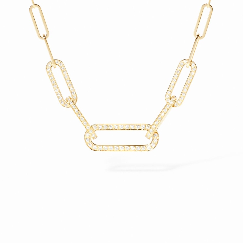 18K Yellow Gold Maillon L Link Necklace