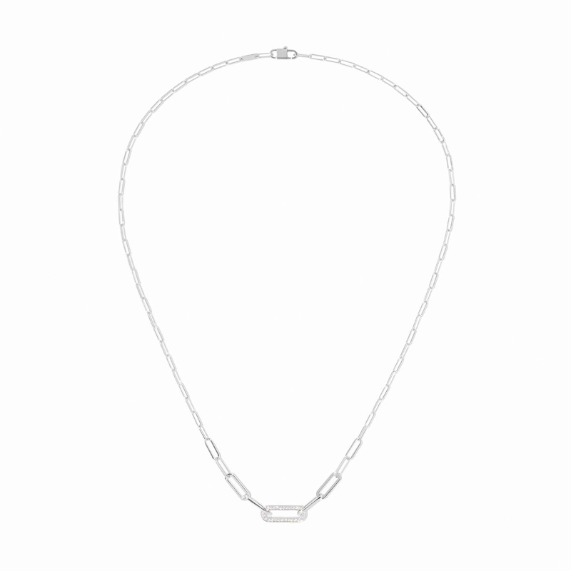 18K White Gold Maillon Small Necklace