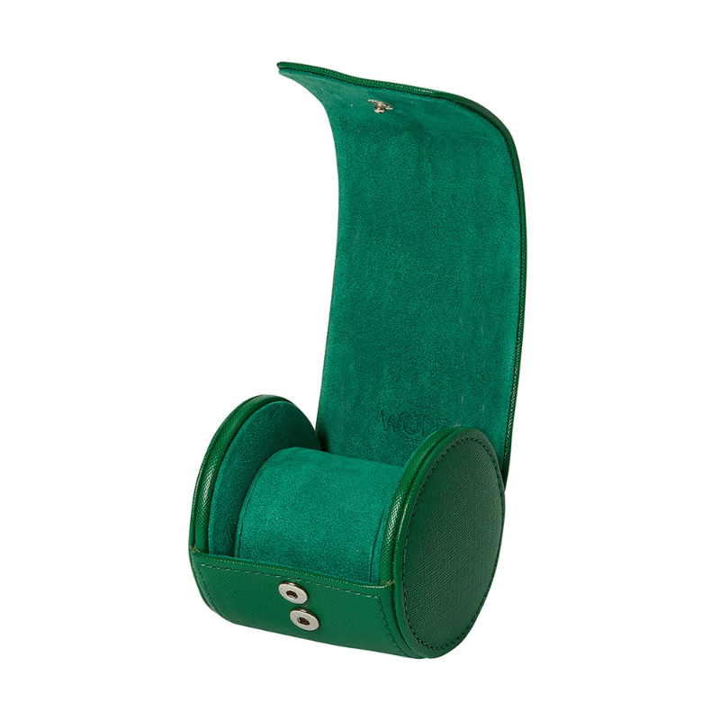 WOLF Tutti Frutti Single Watch Roll In Green