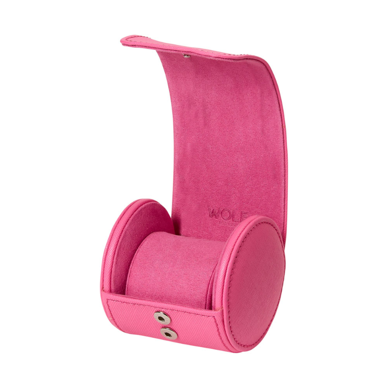 WOLF Tutti Frutti Single Watch Roll In Pink