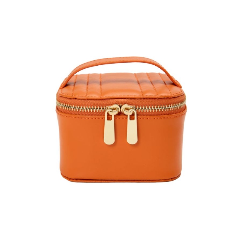 Wolf 1834 Tangerine Maria Zip Jewelry Cube