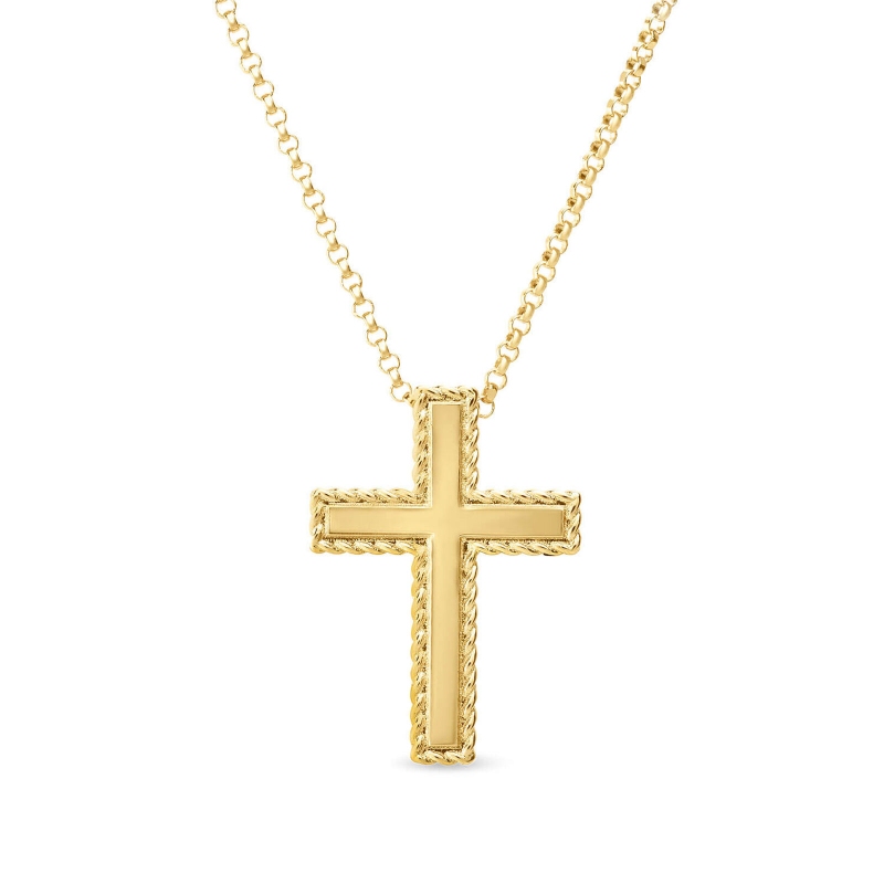 Roberto Coin 18K Yellow Gold Princess Tiny Treasures Cross Necklace