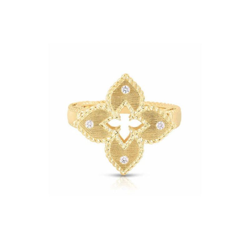 Roberto Coin 18K Yellow Gold Diamond Venetian Princess Ring
