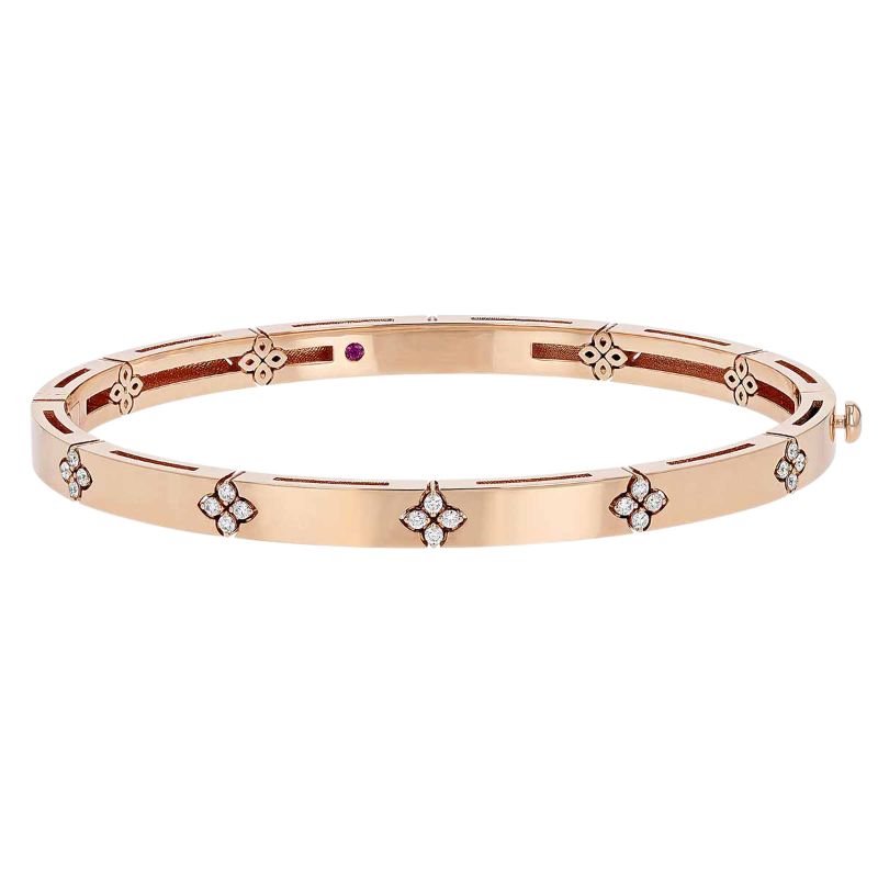 Roberto Coin 18K rose gold Love in Verona bangle, 48x58mm