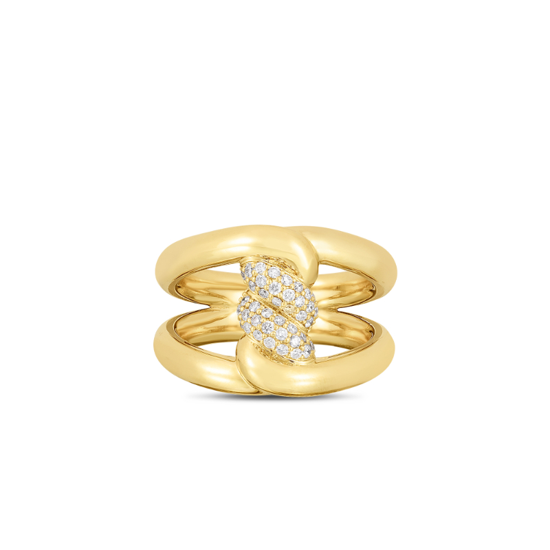 Roberto Coin 18K Yellow Gold Cialoma Diamond Ring