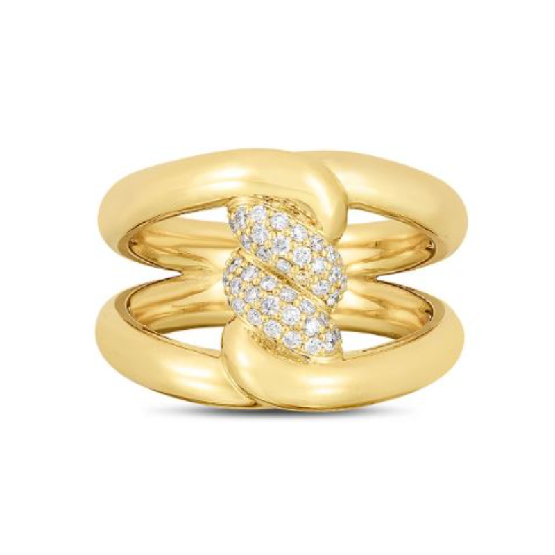 Roberto Coin 18K Yellow Gold Cialoma Diamond Ring