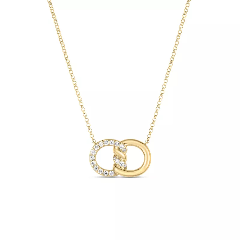 Roberto Coin 18K Yellow Gold Cialoma Diamond Pendant