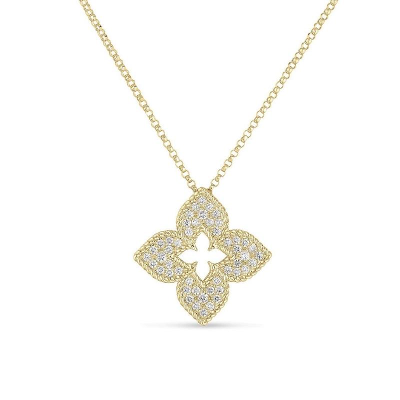 Roberto Coin 18K Yellow Gold 0.30Cttw Diamond Venetian Princess Pendant