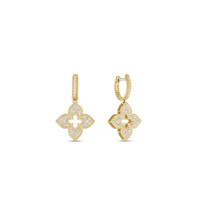 Roberto Coin 18K Yellow Gold 0.77Cttw Diamond Venetian Princess Drop Earrings