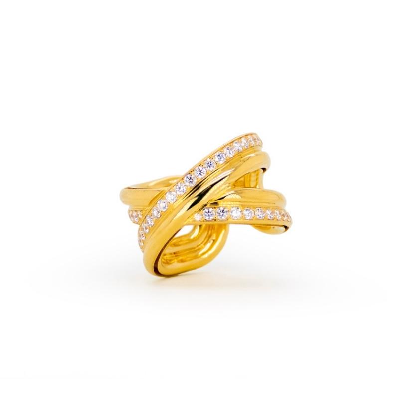 Roberto Coin 18K Yellow Gold Criss Cross Ring