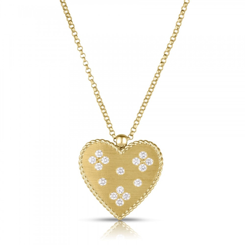 Roberto Coin 18K Yellow Gold Venetian Princess Large Heart Pendant